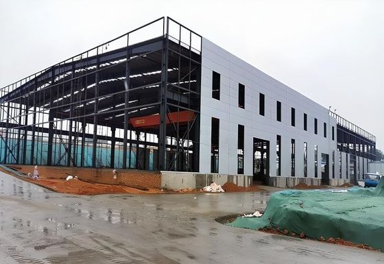 الرافعة الجوية المخصصة 1 - 20 طن الهيكل الفولاذي الإطار المستودع