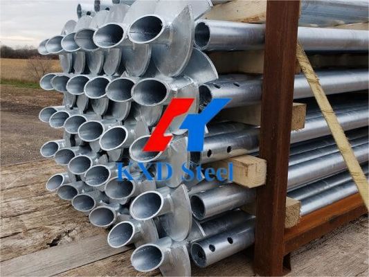غطس ساخن الغلاف الصلب المجهز من قبل نظام أساس كومة الأرض المسمار المروحي المرساة المسمار