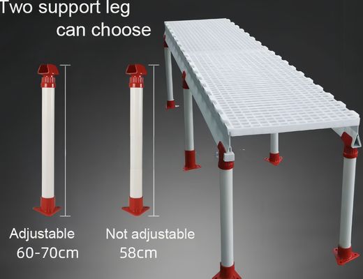 مزرعة الماعز البلاستيكية ذات الأرضية المربعة منزل العجلات البيضاء / مخصص