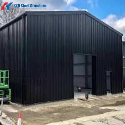 تثبيت سريع S355 متعددة الطوابق الجاهزة من الفولاذ الخفيف مخازن بناء خطط المجموعة