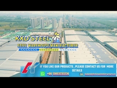 بناء المباني الصناعية الفولاذية المرتفعة ضد الزلازل بناء المستودعات المعدة مسبقاً